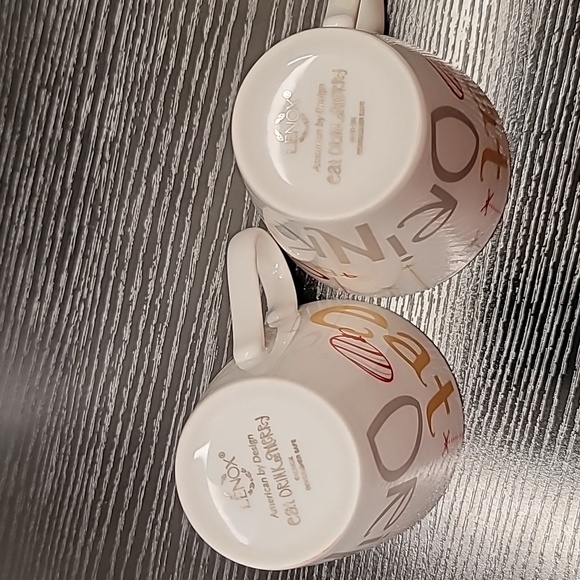 (2) Lenox Eat Drink Be Marry cups - Picture 4 of 5